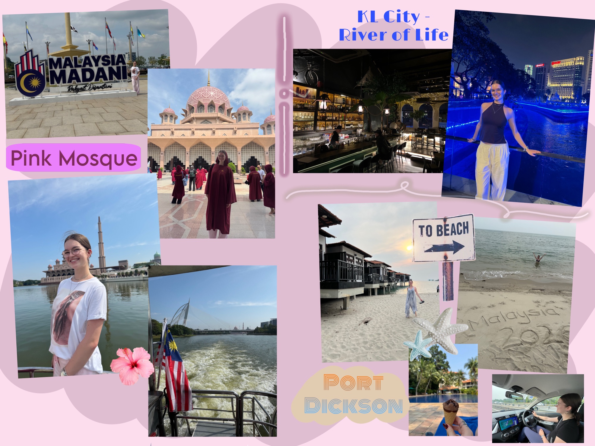 Pinke Moschee & Ausflug nach Port Dickson