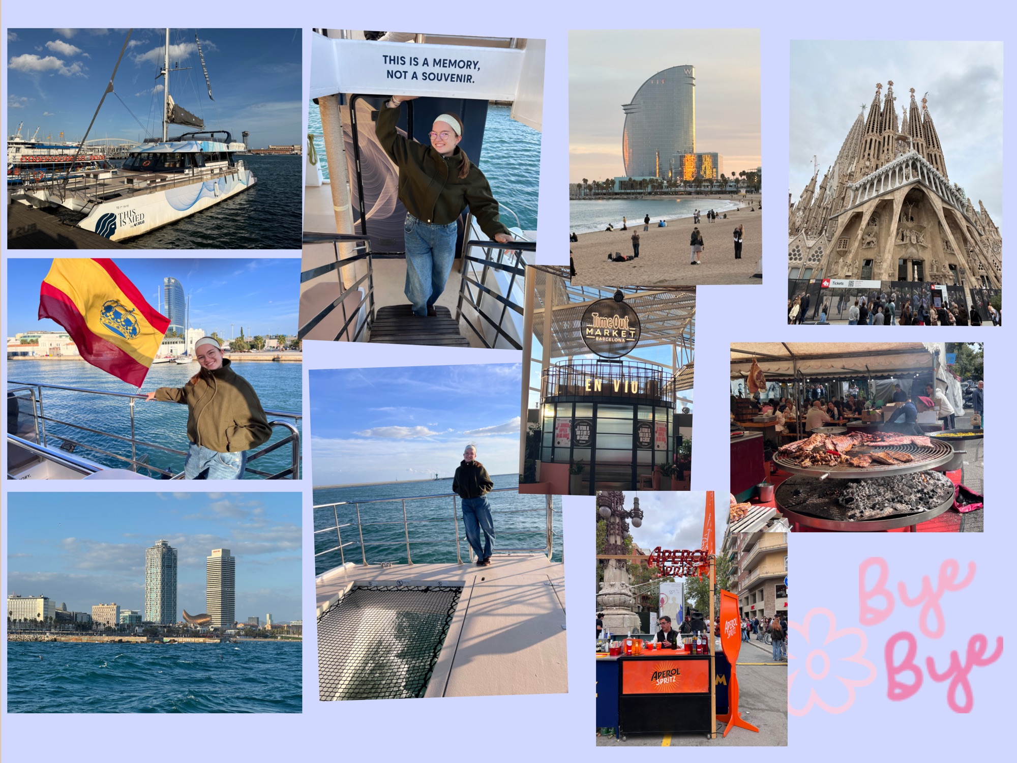 Abschied von Barcelona-Besuch